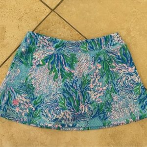 Lilly Pulitzer girls Blue and Green Skirt